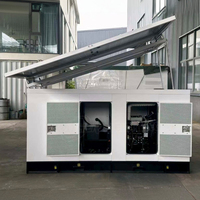 Système d'alimentation hybride 10kW 15kW 20kW 25kW 30kW 50kW, groupes électrogènes diesel silencieux, générateur d'urgence, centrale électrique solaire silencieuse