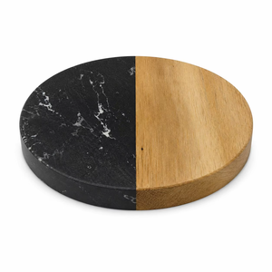 Round Handmade Natural Wood & Epoxy Resin <b>Coaster</b> <b>Set</b> From REHMAN CRAFT - Product Image 1