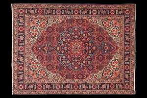 Tapis noué à la main en laine/soie, écologique, antidérapant avec support en latex, adapté aux animaux domestiques, infroissable, antibactérien, à poils moyens, Tabriz - Product Image 2