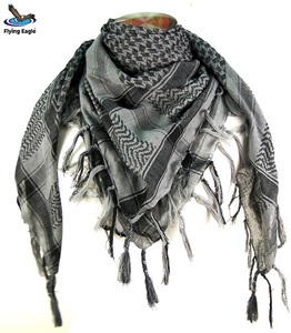 Foulard arabe Shemagh en coton camouflage avec logo personnalisé, Keffiyeh du désert respirant, coupe-vent et anti-poussière pour activités de plein air - Product Image 4