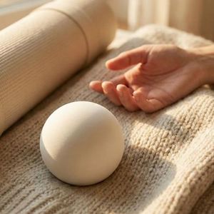 Ballon de massage confortable en PVC écologique de 67 mm avec logo personnalisé pour la relaxation musculaire du corps dans le sport et toutes les saisons - Product Image 3