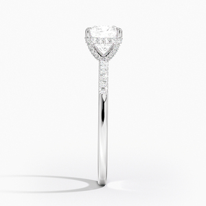 Anillo BOJ 054 con Corte Cojín, Plata 925, Anillo de Moissanita Viviana con Cobertura de un Cuarto, Certificado GRA, 2ct D, Anillo de Aniversario de Bodas - Product Image 3