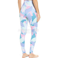 Leggings de yoga pour femmes, style mode, taille mi-haute unie, élastique, écologiques, respirants, légers, séchage rapide, vente en gros