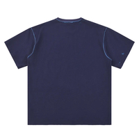 T-shirt Homme Personnalisé Coupe Boxy Vintage Épais Délavé à l'Acide 100% Coton Coupe Slim Court avec Panneaux Cousus Anti-UV Séchage Rapide