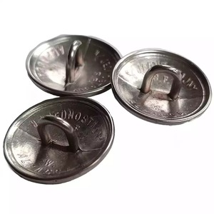 Boutons décoratifs écologiques haut de gamme en métal blanc, motif polonais, diamètre 22 mm, tige, 1928 - Product Image 4