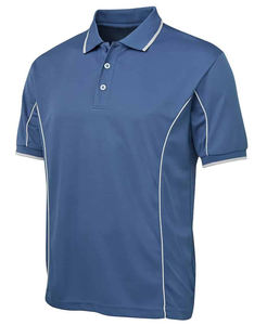 Polos de Golf de Manga Corta para Hombre, 3 Botones, Poliéster/Malla, Cuello con Ribete en Contraste, Polos para Personal de Oficina - Product Image 3
