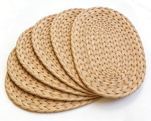 Natural Water Hyacinth <b>Table</b> Mat Natural Handmade Woven <b>Placemat</b> <b>for</b> Dining <b>Table</b> Restaurant Hotel Wholesale - Product Image 3