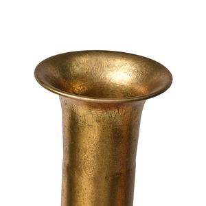 Handmade Brass Tabletop <b>Vases</b> <b>Set</b> Bohemian Style Decor Golden Engraved Metal <b>Vase</b> for Housewarming Gift - Product Image 2