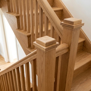 Solid Wood Stair Part Minimalist Design Durable Construction for Staircase Use - Product Image 4
