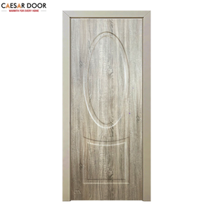 Porte coulissante en bois composite écologique, imperméable, insonorisée, moderne, minimaliste, revêtue de PVC, entrée, bureau, chambre à coucher - Product Image 1