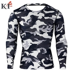KEVEN IMPEX KI-CS-9802 เสื้อแขนสั้นคอกลมสำหรับผู้ชาย ลายพรางเต็มตัว พิมพ์ลายด้วยความร้อน ผลิตจากโพลีเอสเตอร์/สแปนเด็กซ์ แบบรัดรูป - Product Image 5
