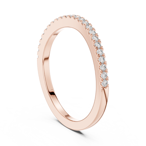 Juego de Anillos Apilables Minimalistas Clásicos para Mujer, Chapados en Oro Rosa de 14 Quilates y Rodio, Regalo de San Valentín, Boda, Compromiso, Uso Diario - Product Image 4