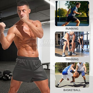 Pantalones Cortos Deportivos de Secado Rápido para Hombre, Cintura Media, con Tela de Malla, Ideales para Entrenamientos en el Gimnasio y Uso Diario Activo - Product Image 5