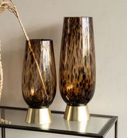 Vase de table moderne en laiton, style côtier, pour une décoration intérieure luxueuse
