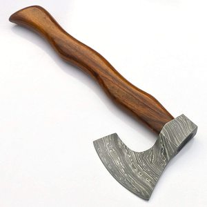 Premium Damascus Steel <b>Axe</b> Handmade Wood <b>Handle</b> Camping Hatchet for Bushcraft Hunting Survival Outdoor Tool - Product Image 5