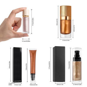 Enlumineur liquide scintillant minéral pour le corps et le visage, illuminateur waterproof longue tenue, maquillage pailleté haute pigmentation - Product Image 6