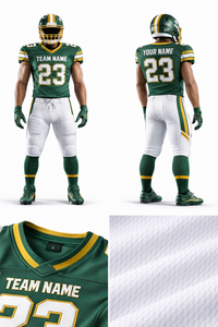 American Football Uniform Set Full Gear Adult Padded Jersey Pants Helmet <b>Gloves</b> Socks Short Custom Team Colors Custom logo - Product Image 5