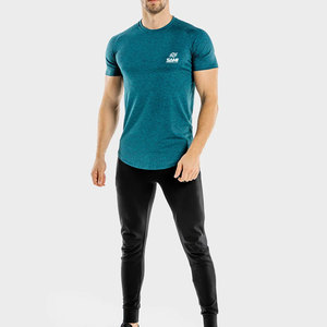 T-shirts de sport décontractés pour hommes, séchage rapide, respirants, écologiques, 100 % coton, coupe ample, imprimés, vente en gros, faible MOQ - Product Image 5