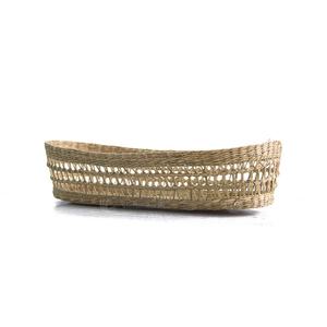 Plateau de service et de rangement pour pain en jonc de mer de conception naturelle ovale pour la décoration de table en gros - Product Image 4