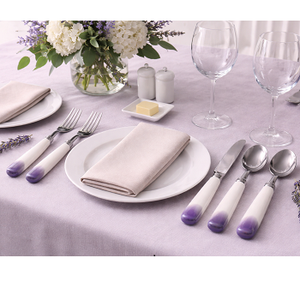 High Quality Resin And Stainless Steel <b>Spoon</b> Salad Server Cutlery <b>Spoon</b> with Knife for <b>Table</b> kitchen Hotel Use Best Price - Product Image 1