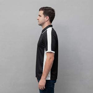 Polo homme en coton 100% tricoté sur mesure, coupe classique, manches courtes, poche, séchage rapide, logo personnalisé par transfert thermique. - Product Image 5