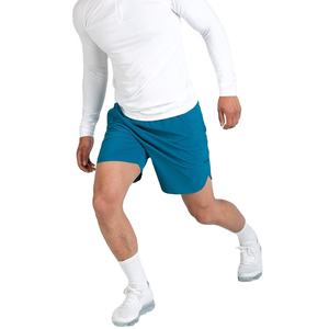 <b>Men's</b> <b>5</b> <b>Inch</b> <b>Inseam</b> Double Layer Knee Mesh <b>Shorts</b> Custom Logo Breathable Polyester Solid Pockets <b>Short</b> Custom Mesh <b>Shorts</b> - Product Image 1