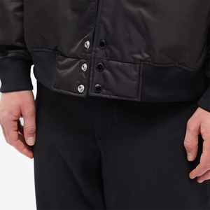Custom Letter D Print Oversized <b>Black</b> Bomber Jacket Men Retro Streetwear Varsity Baseball Coat Hip Hop <b>Windbreaker</b> Outerwear - Product Image 5