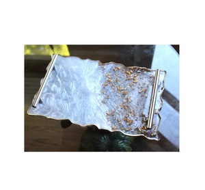 Bandeja de Resina Epoxi para Mesa, Color Personalizado, Bandeja para Almacenamiento de Alimentos, Embalaje Personalizado, Precio de Venta al por Mayor, Bandeja de Resina para Servir - Product Image 3
