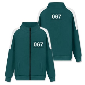 Sudadera con capucha de calamar para hombre, traje deportivo con cremallera frontal, estilo coreano, con Logo personalizado, informal, 2021 - Product Image 2