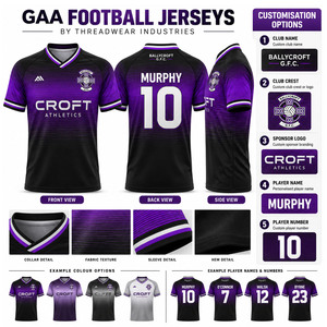 Custom Gaelic <b>Football</b> Men's Sublimated Player Jersey | Wholesale Sportswear High Quality GAA Team Kit - Product Image 4