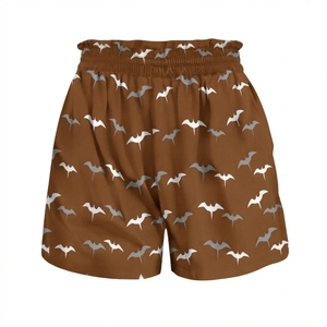 Printed Women's <b>Shorts</b> <b>Spandex</b> Polyester <b>With</b> Pattern Elastic Waist Loose Fit Casual Knitted <b>Shorts</b> <b>With</b> Pockets - Product Image 5