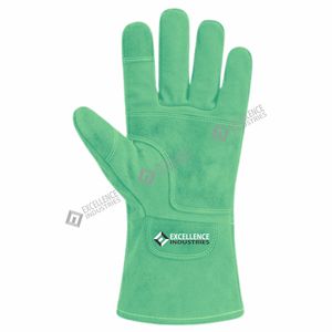Guantes de Soldadura de Cuero Resistentes al Calor, Guantes de Seguridad para Trabajos Industriales, Soldadura de Metales y Uso en Talleres - Product Image 4