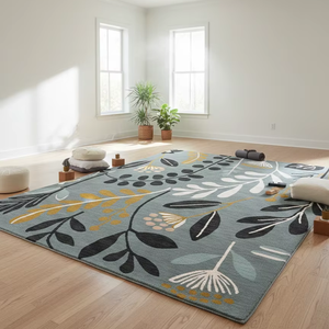 Alfombra Personalizada de Cualquier Diseño, Hecha a Mano, de Lana de Alta Calidad, Abstracta, Bordada, Apta para Mascotas, de Fabricante Indio - Product Image 1