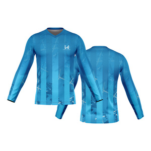 Camiseta Deportiva Casual para Hombre, Personalizada, de Secado Rápido, Manga Larga, Cuello en V, Diseño Sólido, Transpirable, Ecológica, con Logotipo Frontal - Product Image 6