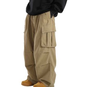 Pantalones holgados duraderos para hombre, pantalones vaqueros holgados ecológicos antiarrugas, Pantalones anchos transpirables, pantalones sueltos sin arrugas - Product Image 5