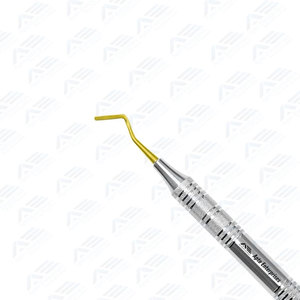 Instrument de restauration dentaire en composite, spatule à double extrémité avec revêtement en plasma doré, équipement dentaire CE - Product Image 3