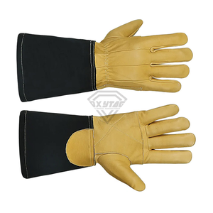 Custom Leather Beekeeping <b>Gloves</b> <b>Long</b> Canvas Cuff Protective Apiary Safety <b>Gloves</b> Durable Sting Resistant Work <b>Gloves</b> - Product Image 6