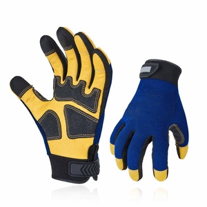 Gants de travail en cuir de chèvre de qualité supérieure, protection des mains, antidérapants, résistants à la chaleur, design de logo personnalisé - Product Image 1