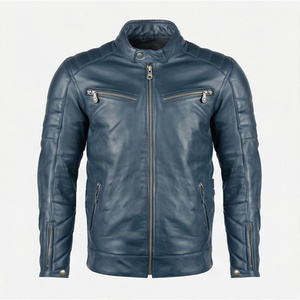 Chaqueta de Motociclista de Cuero Genuino para Hombre de la Mejor Calidad, Nueva Colección de Invierno, Chaquetas de Motocicleta con Protecciones Desmontables Personalizadas - Product Image 1
