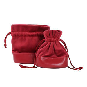 Pochette de rangement portable et pliable en cuir et velours avec cordon de serrage pour dés, idéale pour les voyages – Fournisseur d'usine - Product Image 1