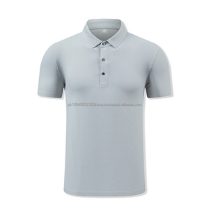 Polo de Verano para Hombre, Anti-Pilling, de Seda Helada, Transpirable, de Punto, Holgado, Liso, Informal, Deportivo, de Negocios, con Estilo de Canalé - Product Image 4
