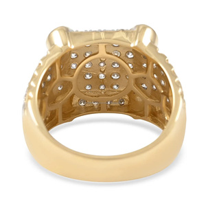 Bague Chevalière de Fiançailles pour Homme de Créateur, Style Iced Out, avec Moissanite Taille Ronde, en Argent Sterling 925, Bijoux Hip Hop - Product Image 4