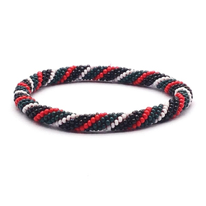Excellent Quality Made in Nepal Unique Design Handmade Women's Trendy Crochet Needle Glass <b>Beads</b> <b>Bracelets</b> for Casual Occasions - Product Image 1