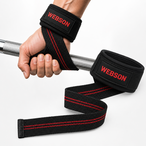 Sangles de levage WABSON SPORTS unisexes en coton de haute qualité, réglables, légères et antidérapantes pour la gym et l'entraînement physique, personnalisables - Product Image 2