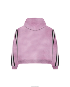 Survêtement Streetwear brodé personnalisé deux pièces en détresse pour femmes de grande taille coupe surdimensionnée respirant techniques lavées - Product Image 3