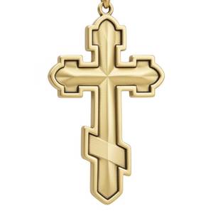Boîte à croix religieuse décorative en laiton, de qualité artisanale, pour bijoux, chapelets, souvenirs et décoration d'église - Product Image 2