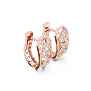 Pendientes de Oro Amarillo de 14K con Diamantes Cultivados en Laboratorio para Mujer, para Bodas, Nuevos Diamantes Cultivados - Product Image 4