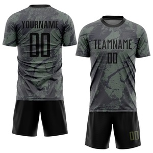 Uniforme de fútbol para hombre, conjunto de camiseta y pantalones cortos, ropa deportiva transpirable de secado rápido, prenda deportiva premium. - Product Image 1