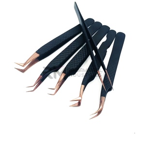 Pince à épiler RMI en acier inoxydable de haute qualité, antistatique et durable, pour extensions de cils, 90 degrés, 12 cm/14 cm - Product Image 6