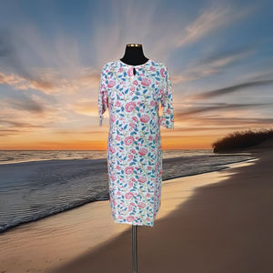 Tunique Femme Élégante en Coton Respirant et Écologique à Imprimé Floral, Séchage Rapide, Longueur Genou, Idéale pour Fêtes et Tenues Décontractées – Nouvelle Collection 2026, Meilleure Vente, Qualité Supérieure - Product Image 4